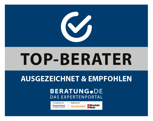 Auszeichnung als Top-Berater von BERATUNG.DE